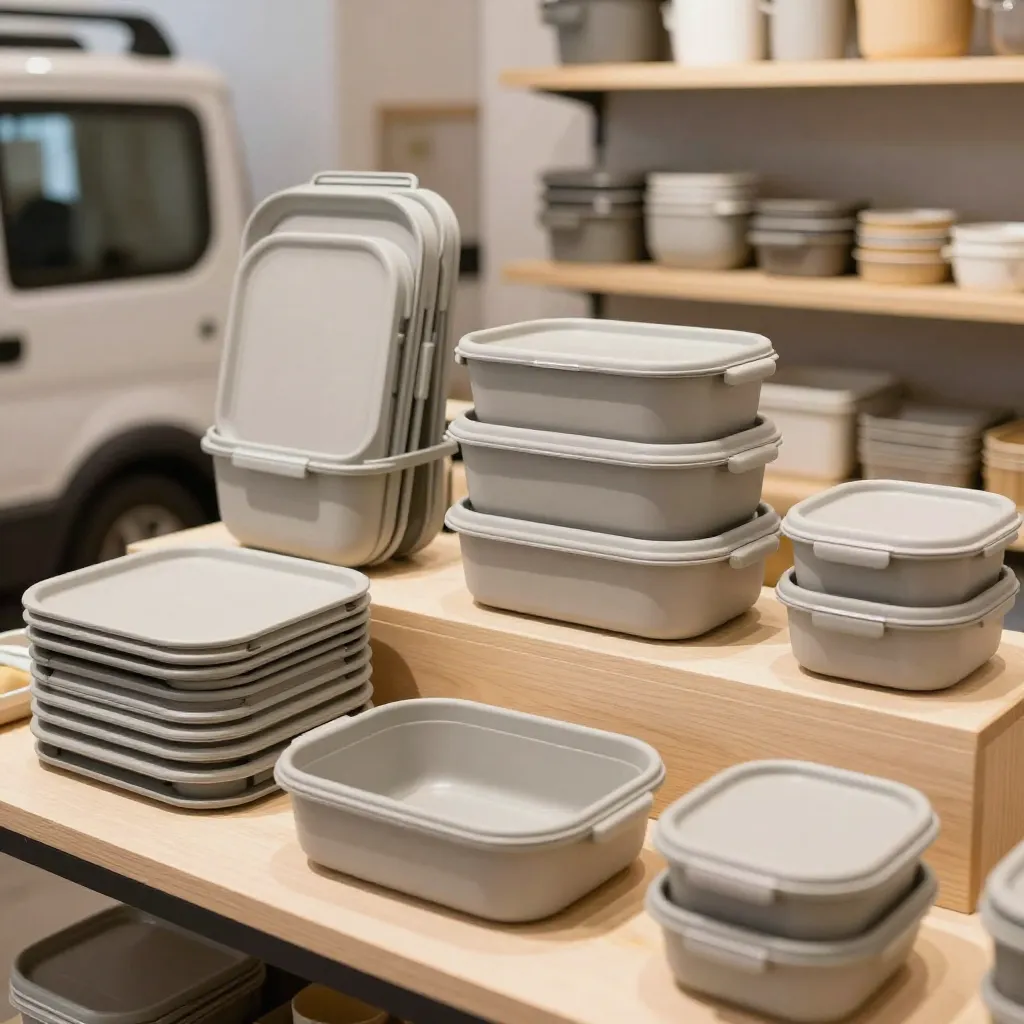 Modular kitchen unit with drawers and shelves