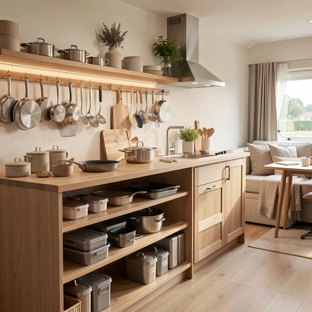 Collapsible silicone bowl set in use